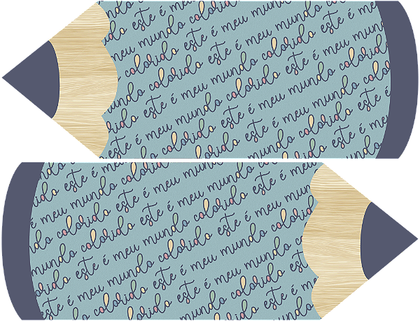 Estojo Lápis - Coleção Colorida