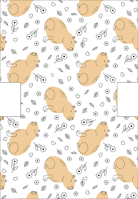 Necessaire Trapézio - Capivara