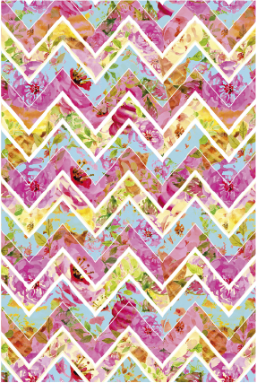 Necessaire Slim - Chevron Color