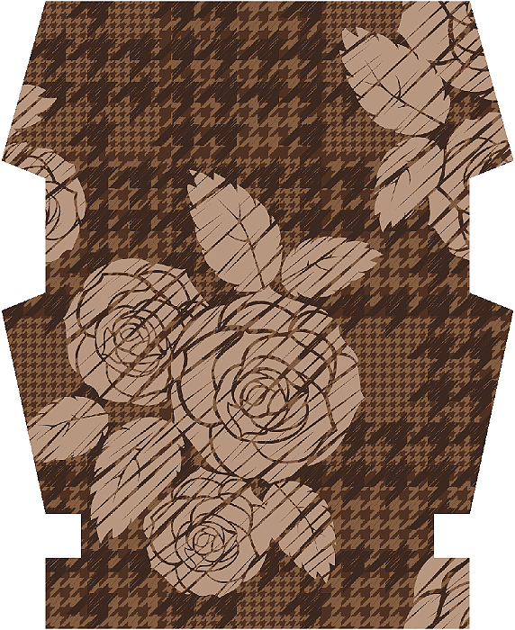 Clutch Box - Floral Tartan