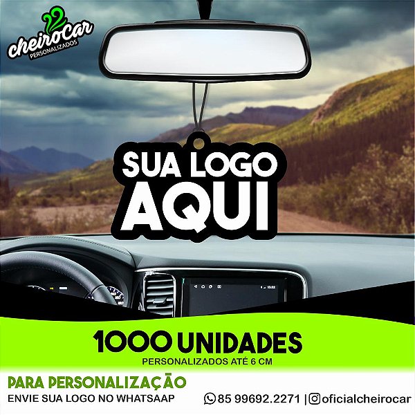 1000 unidades de aromatizantes automotivos personalizados - modelo brinde