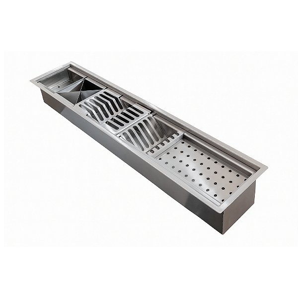 Calha Gourmet Escorredor Inox Tamanho 19x92 Cm Ecosul