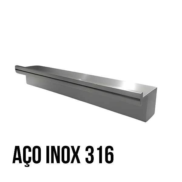 Cascata Para Piscina 80cm Slim Aço Inox 316