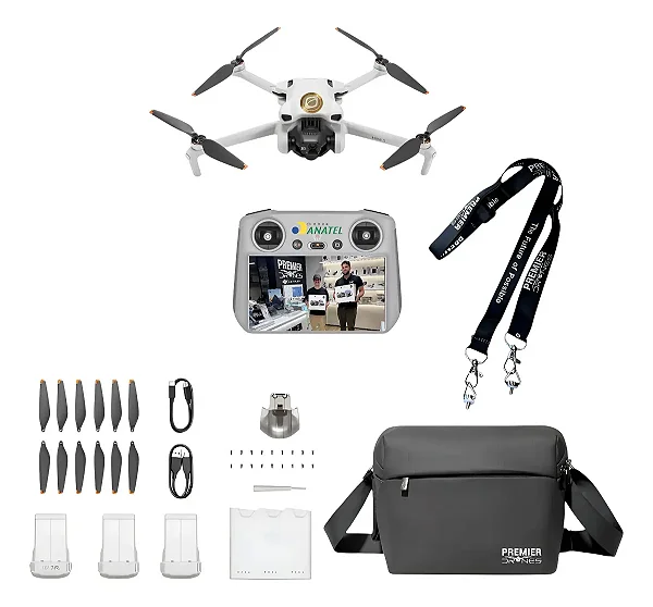 Drone DJI Mini 3 (Com tela) Fly More Combo BR - DJI033