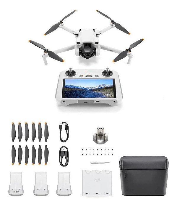 Drone DJI Mini 3 (Com tela) Fly More Combo BR - DJI033