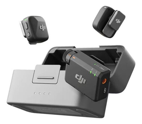 Microfone DJI Mic Mini (2 TX Microfone + 1 RX Receptor + 1 Case de carregamento) BR - DJI126