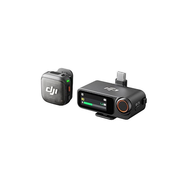 Microfone DJI Mic 3 (1 TX Microfone + 1 RX Receptor) BR - DJI137