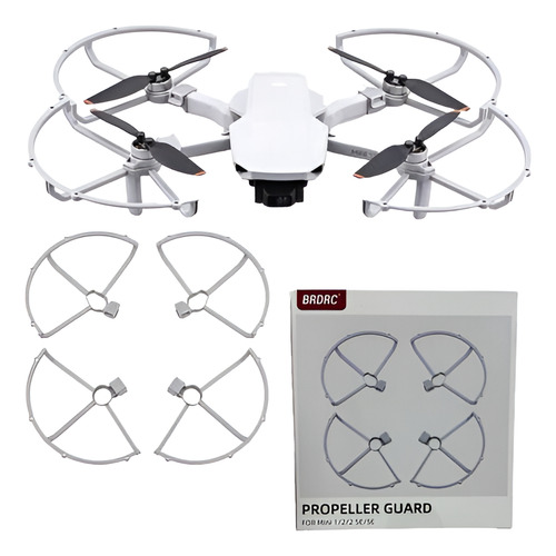 Protetor De Hélices Drone Dji Mini 2 Mavic Mini 2 Se Mini 4k Cinza