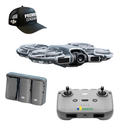 Drone Dji Neo 2 Fly More Combo 3 Baterias Com Comando De Voz - Cinza DJI071