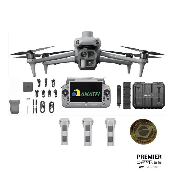 Drone DJI Matrice 4T (Thermal) com 3 baterias - Inteligência e Precisão