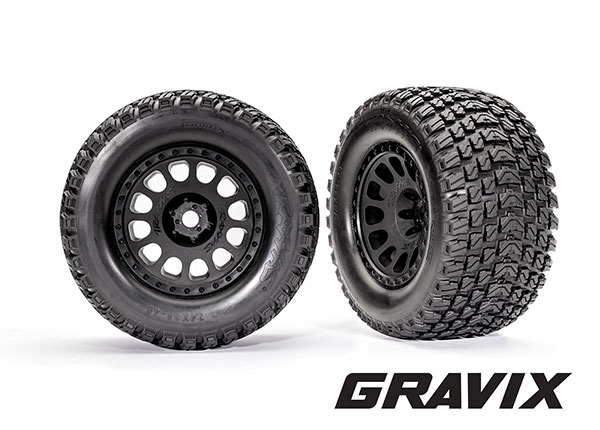 RODAS E PNEUS XRT RACE BLK WHL GRVX TIRE (2) 7872