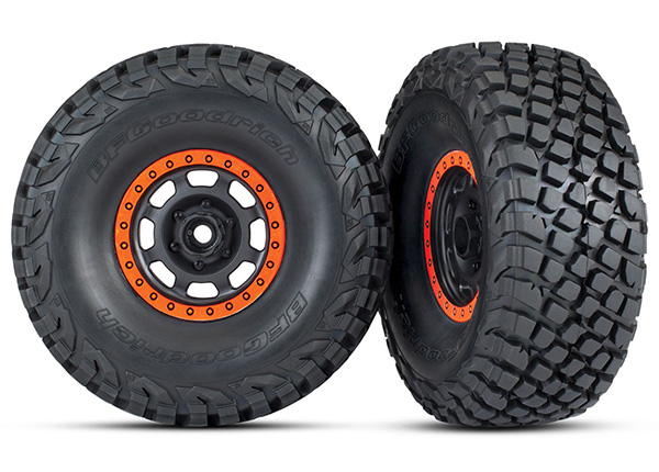 RODAS E PNEUS BLK, ORNG UDR / BFG KR3 TIRE 8472