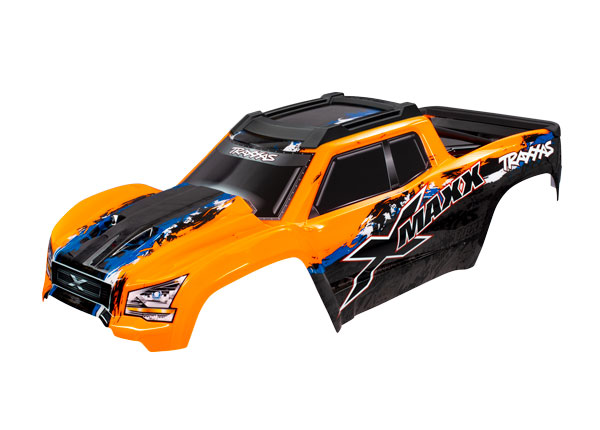 BOLHA TRAXXAS X-MAXX LARANJA (PINTADA COM ADESIVOS)
