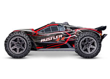 TRAXXAS RUSTLER 4X4 BL-2S HD 67164-4-VERMELHO