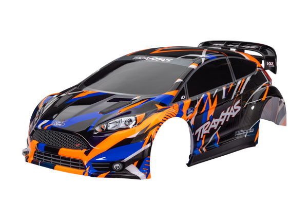 TRAXXAS BOLHA FORD FIESTA® ST RALLY VXL – LARANJA (PINTADA E MONTADA)