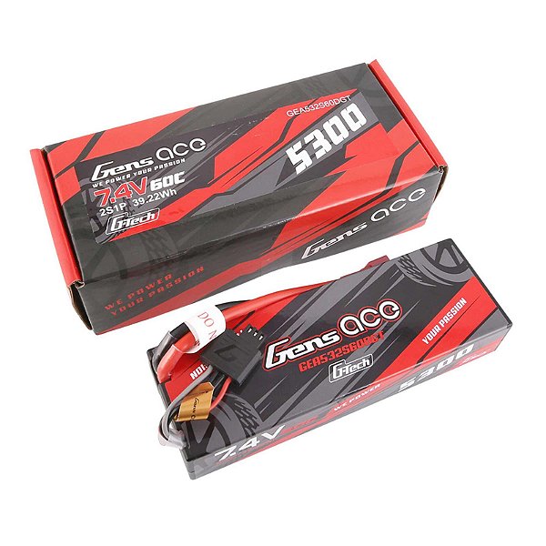 BATERIA LIPO SMART HARDCASE G-TECH 7,4 V 5300 MAH 2S 60C: DEANS