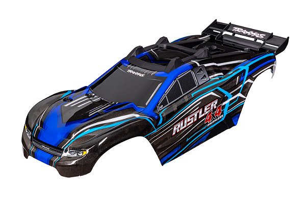 BOLHA RUSTLER 4X4 - TRAXXAS 6740 AZUL COMPLETA