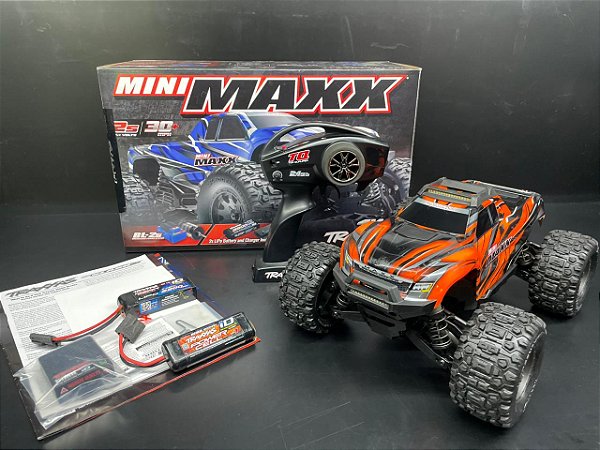 TRAXXAS MINI MAXX 1/16 BRUSHLESS 4X4 - SEMI NOVO