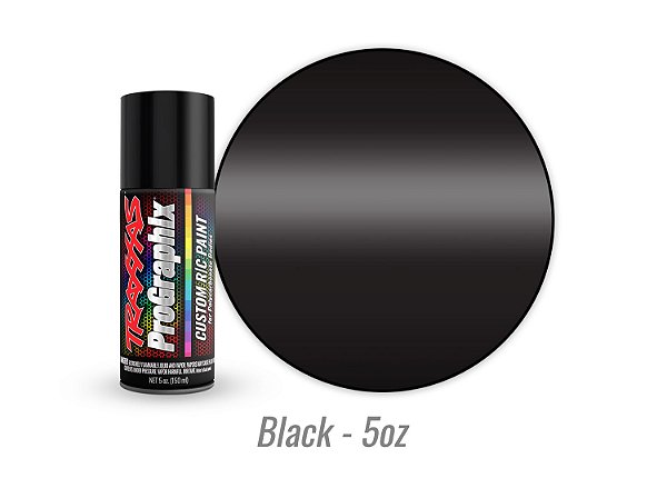 TRAXXAS TINTA SPRAY PRETA PROGRAPHIX (142 G)