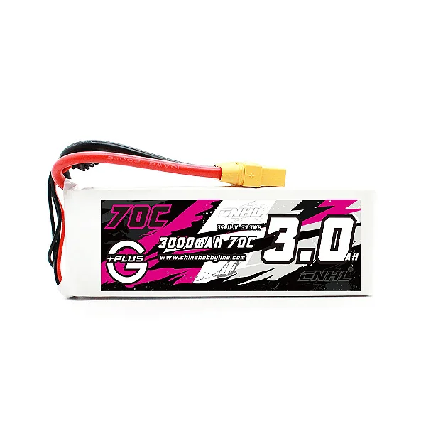 BATERIA LIPO CNHL G+PLUS 3000MAH 11.1V 3S 70C-XT90