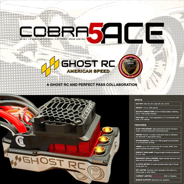 Cobra 5 ACE ESC - Castle Creations - Ghost RC
