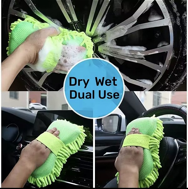 Esponja Microfibra para lavagem e higienização de veiculos