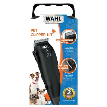 Máquina de Tosa Animal Pet Clipper Kit Preta Wahl
