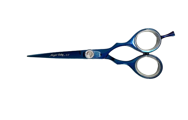 Tesoura Fio Navalha Titânio Fina 6.5" com Apoio Fixo – Aço Japonês 420 | Maryam Trading