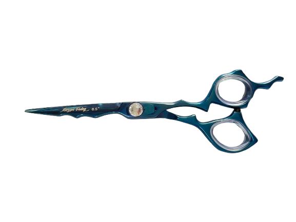 Tesoura Fio Navalha Titânio Fina 6.5" com Apoio Fixo – Aço Japonês 420 | Maryam Trading