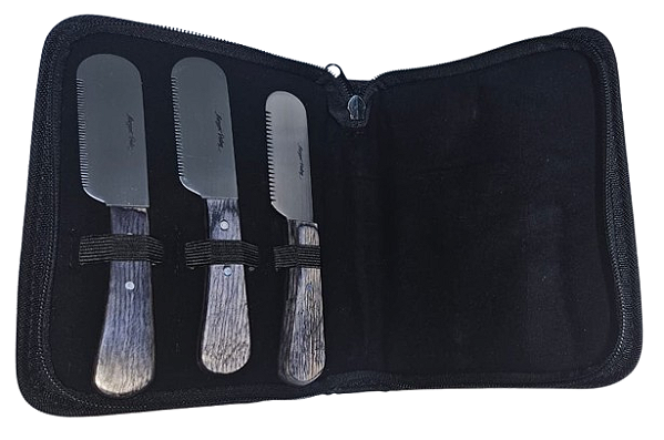 Combo Facas de Trimming 3 Peças para Acabamento + Estojo | Maryam Trading