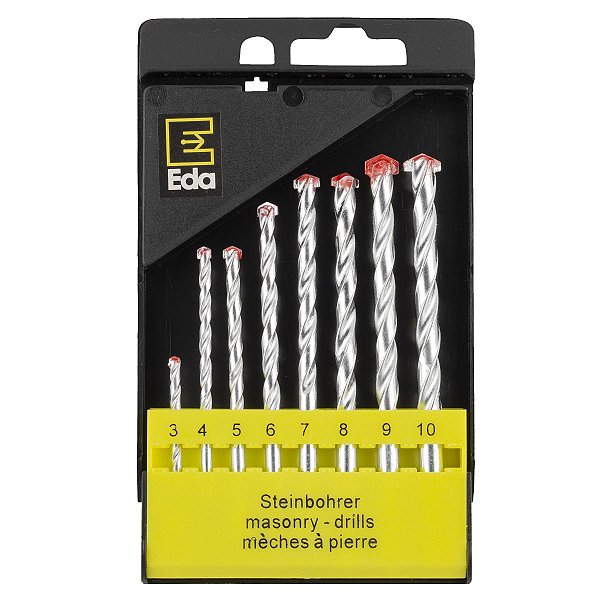 BROCA JG C/PONTA DE WIDIA C/8 PCS