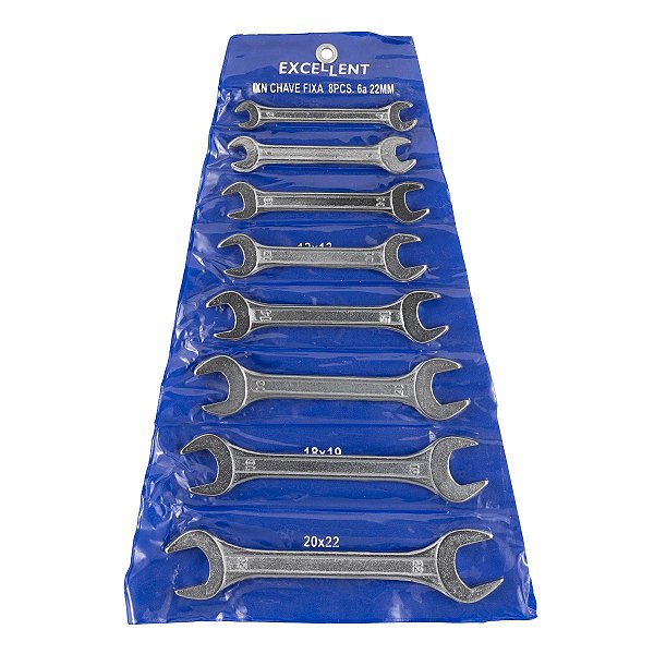 Jogo Chave Fixa 6-22 mm 8 Peças