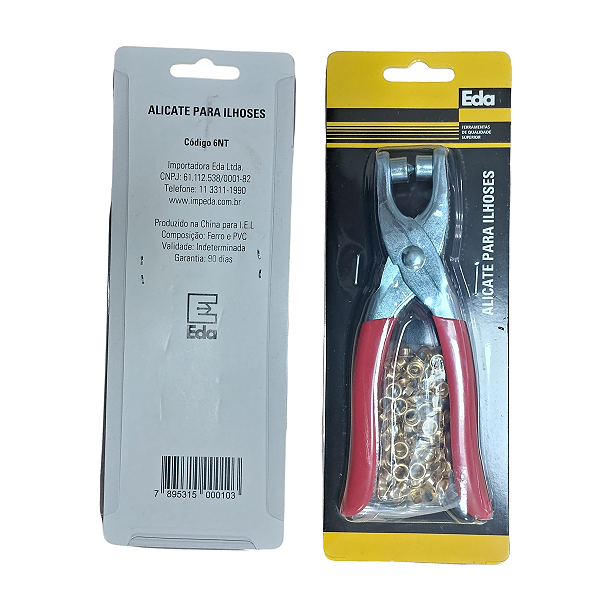 Alicate para Ilhóses com 100 Ilhóses