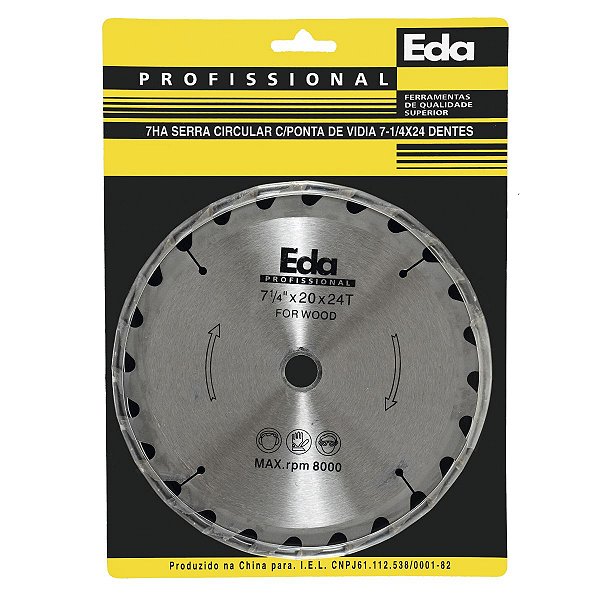 SERRA CIRCULAR 7.1/4" X 24D FURO 20MM