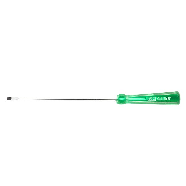 Chave de Fenda Cabo Plástico Verde  1/8" X 5"