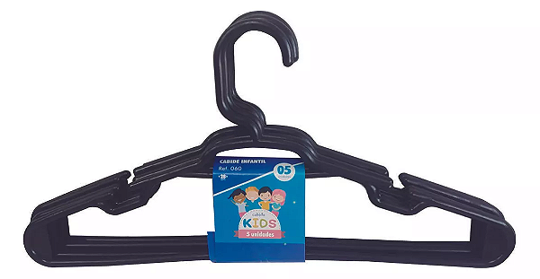 Cabide Infantil Várias Cores 20 unidades