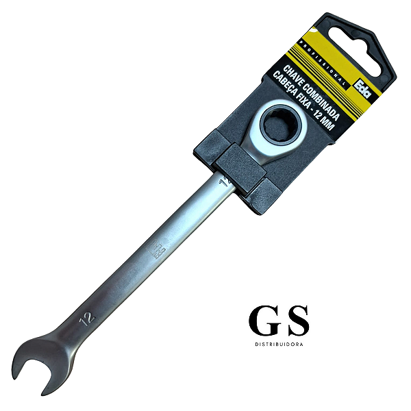 CHAVE COMBINADA CATRACADA 12MM CABECA FIXA