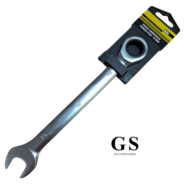 CHAVE COMBINADA CATRACADA 19MM CABECA FIXA