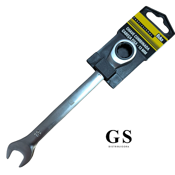 CHAVE COMBINADA CATRACADA 13MM CABECA FIXA