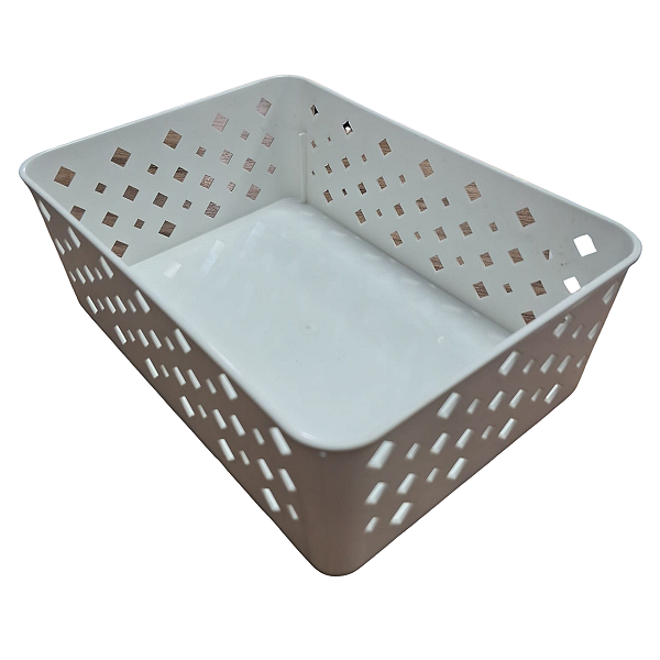 Cesto Organizador Premium Multiuso Plástico Gaveta Armário Geladeira