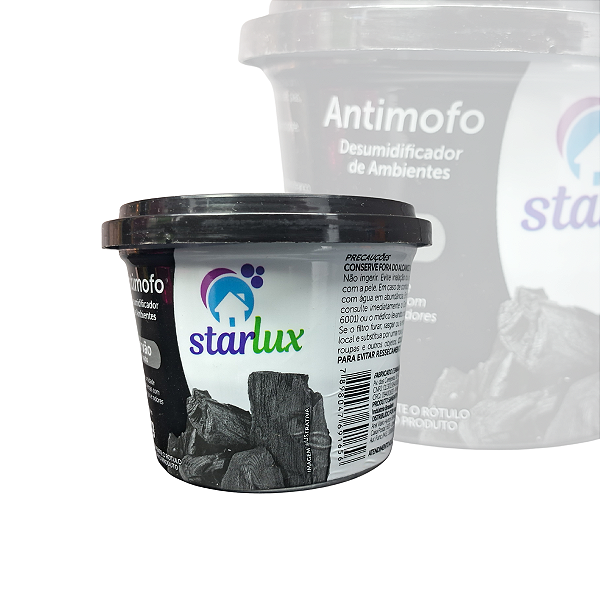 Antimofo Carvao Ativado Starlux 80g Desumidificador Elimina Umidade Mofo Fungos E Maus Odores