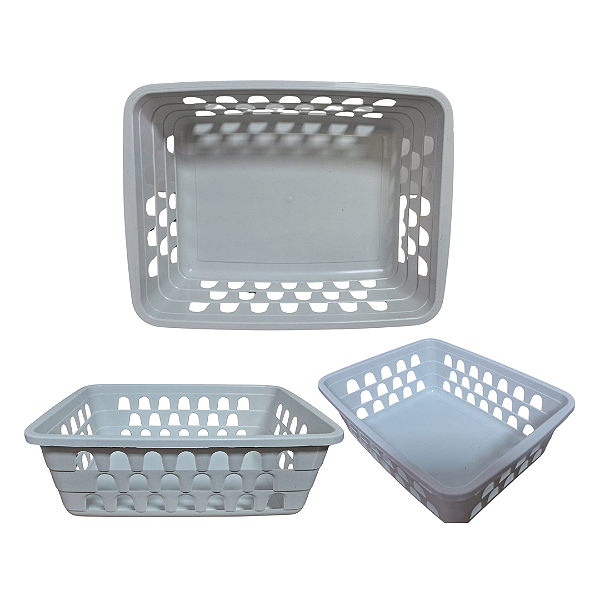CESTO ORGANIZADOR 16 X 12 BRANCO - PACOTES