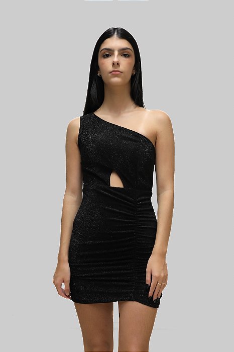 VESTIDO LUREX UM OMBRO SÓ