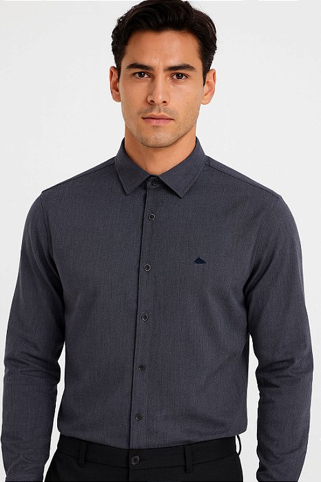 CAMISA  MX72 REF25041 ML MESCLA JEANS