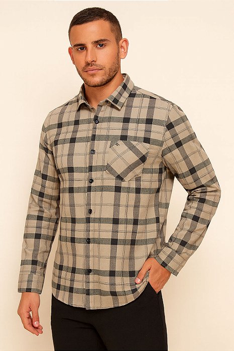 CAMISA MX72 REF25772 ML XADREZ