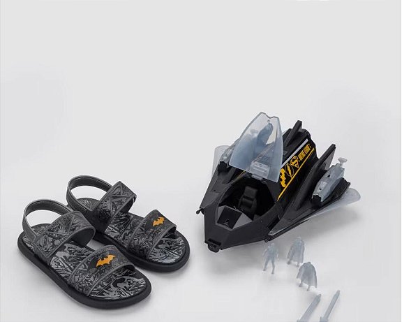 SANDALIA LIGA DA JUSTICA REF23265 PRETO/PRAT