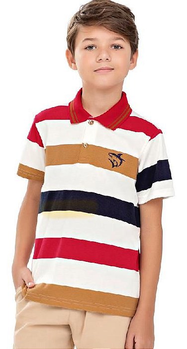 CAMISETA LECIMAR REF1502595 POLO LISTRADA