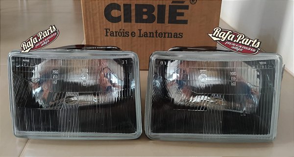 Par Farol Cibié Assimétrico - Fiat 147 Frente Europa