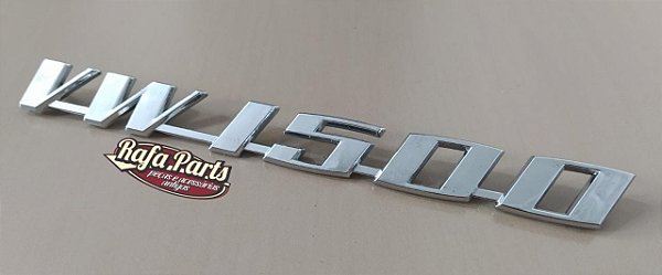 Emblema VW 1500 Em Plástico Paralelo de Época - Karmann Ghia