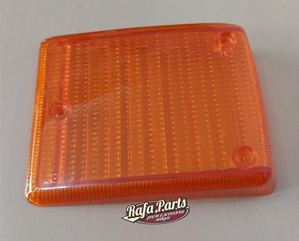 Lente Lanterna Pisca/Seta Polimatic C/ Logo VW Lado Esquerdo - Kombi Clipper